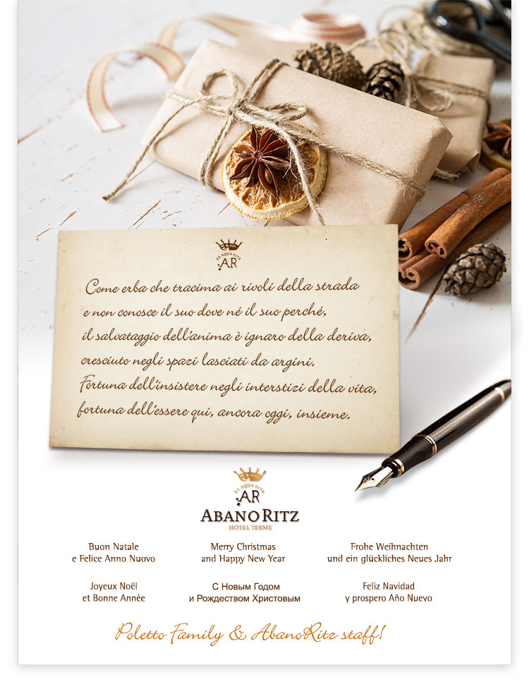 Auguri Di Natale Hotel.Auguri Di Buon Natale Da Ritz Spa Wellfeeling Hotel Di Abano Terme Infoitaliaspagna