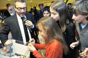 Un momento della lotteria